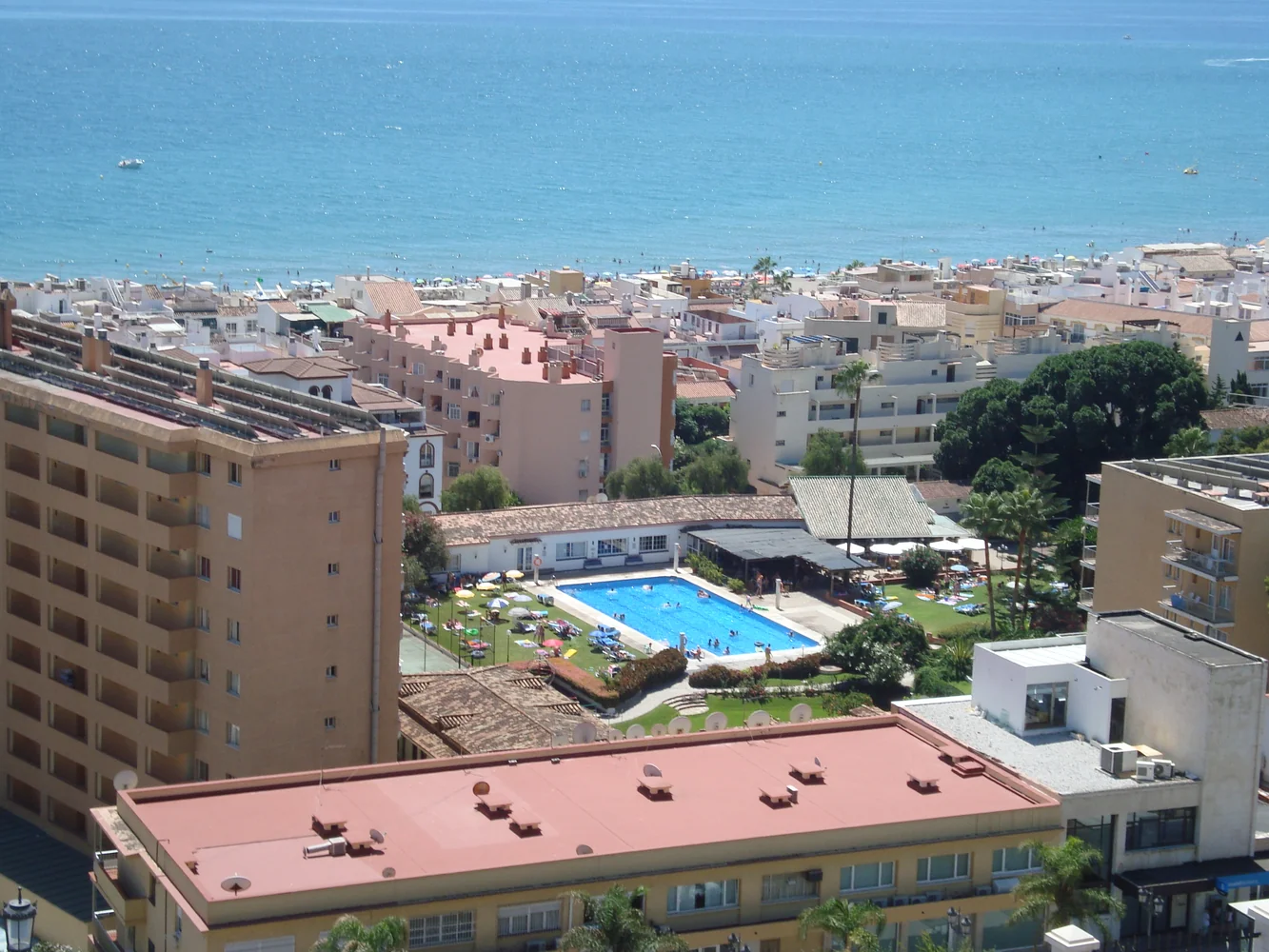 Strand en zee bij La Carihuela